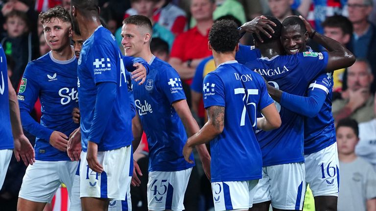 Abdoulaye Doucoure celebrates his header opener