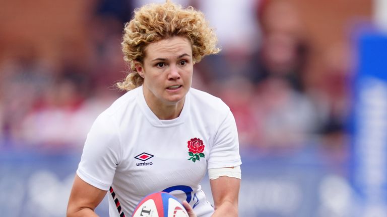 England's Ellie Kildunne during the Women's International match at Kingsholm Stadium, Gloucester. Picture date: Saturday September 7, 2024.