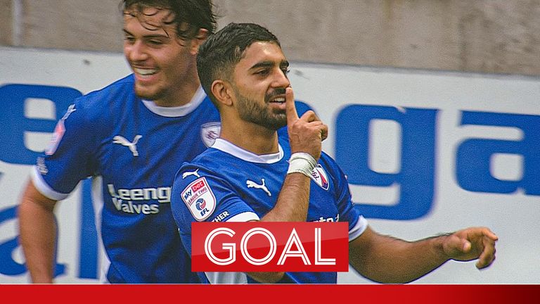 Dilan Markanday gets debut goal for Chesterfield against Grimsby