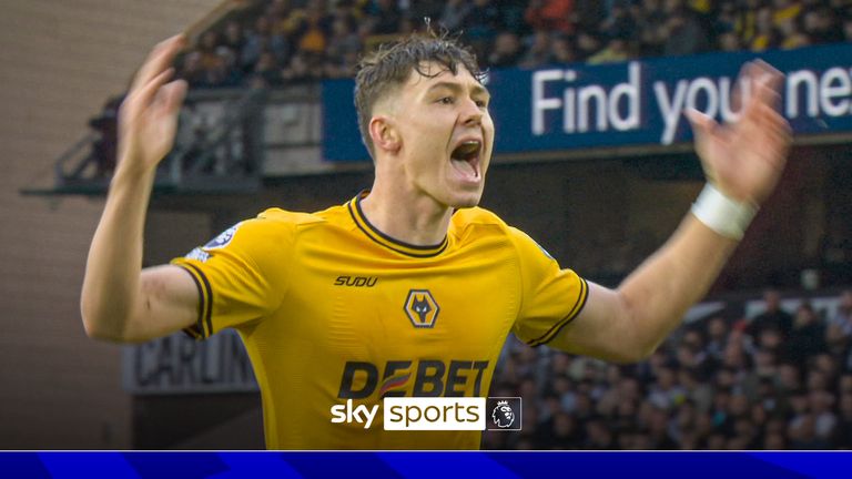 Jorgen Strand Larsen comes close to doubling Wolves' advantage over Newcastle