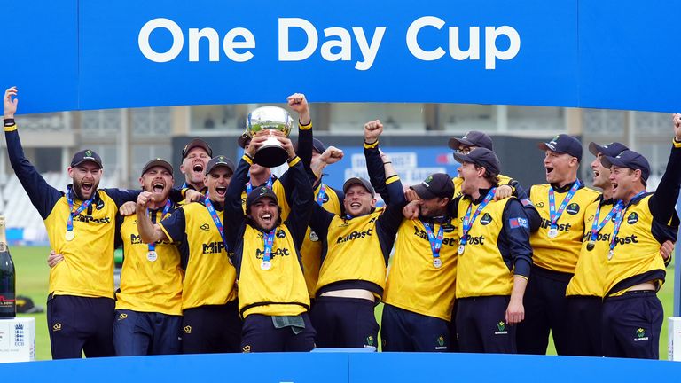 Glamorgan won the One Day Cup against Somerset by 15 runs in a rain-affected final