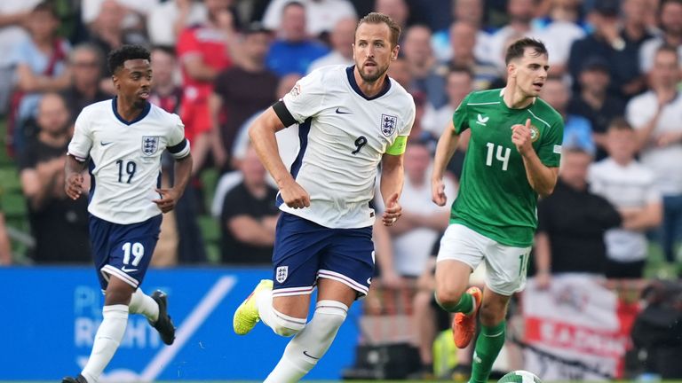 Harry Kane won his 99th cap against Ireland on Saturday