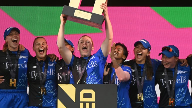 Heather Knight and London Spirit after winning The Hundred in 2024 (Getty Images)