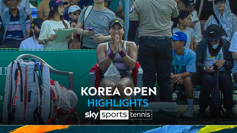 WTA Highlights: Heather Watson beats Jia-Jing Lu in Korea Open first round