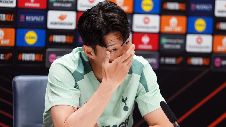 Son Heung-min spoke at the press conference