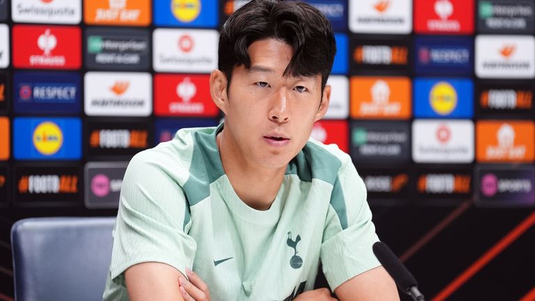 Son Heung-min spoke at the press conference