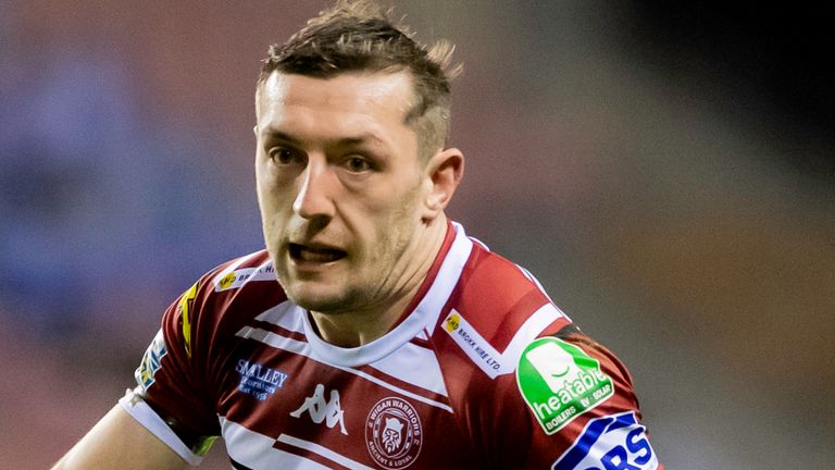 Picture by Allan McKenzie/SWpix.com - 13/09/2024 - Rugby League - Betfred Super League Round 26 - Wigan Warriors v Leeds Rhinos - The Brick Community Stadium, Wigan, England - Wigan's Jake Wardle. 