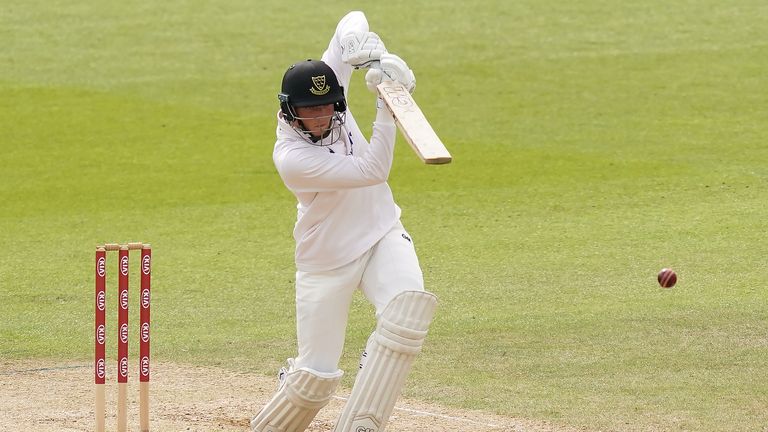 Sussex's James Coles batting during day two of the Bob Willis Trophy match at the Kia Oval, London.