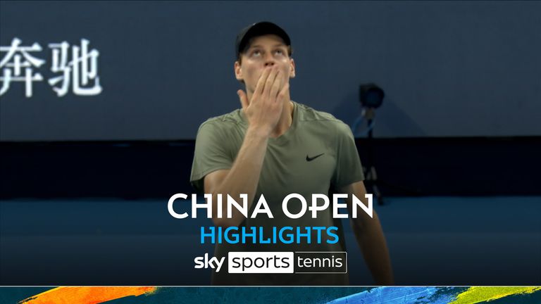 Highlights of Jannik Sinner&#39;s victory over Nicolás Jarry in the first round of the China Open.