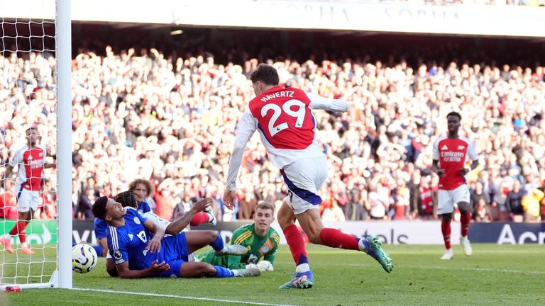 Kai Havertz seals the win for Arsenal with a fourth goal in the 99th minute