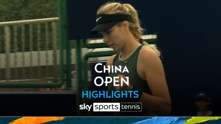 Highlights of the China Open match between Katie Boulter and Taylor Townsend.
