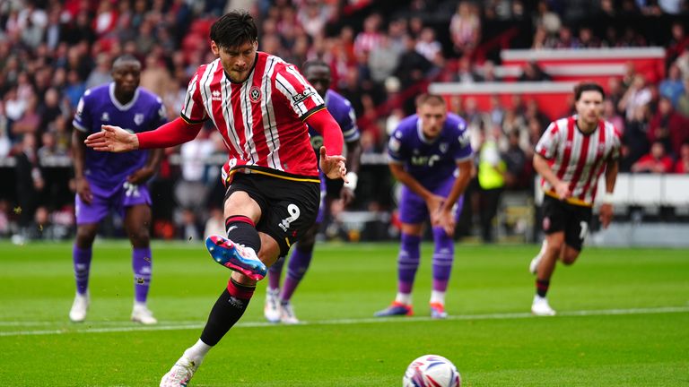 Kieffer Moore saw his penalty saved