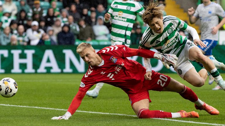 Collum says Celtic should have been awarded a penalty when Kyogo collided with Kilmarnock goalkeeper Robby McCrorie 