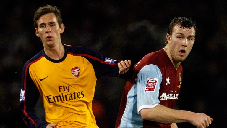 The 34-year-old played two Premier League games for Arsenal