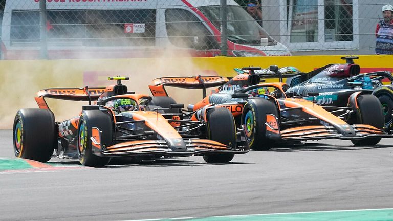 Oscar Piastri (AUS), McLaren F1 Team, Charles Leclerc (MCO), Scuderia Ferrari HP, Lando Norris (GBR ), George Russell (GBR), Mercedes-AMG Petronas Formula One Team, Fernando Alonso (ESP), Aston Martin Aramco Cognizant Formula One Team, Lewis Hamilton (GBR), Max Verstappen (NLD), Oracle Red Bull Racing, Sergio Perez ( MEX) Photo by: Hasan Bratic/picture-alliance/dpa/AP Images