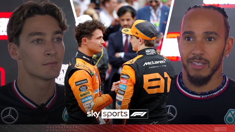 Lewis Hamilton and George Russell share their thoughts on Mclaren's decision to prioritise Lando Norris.