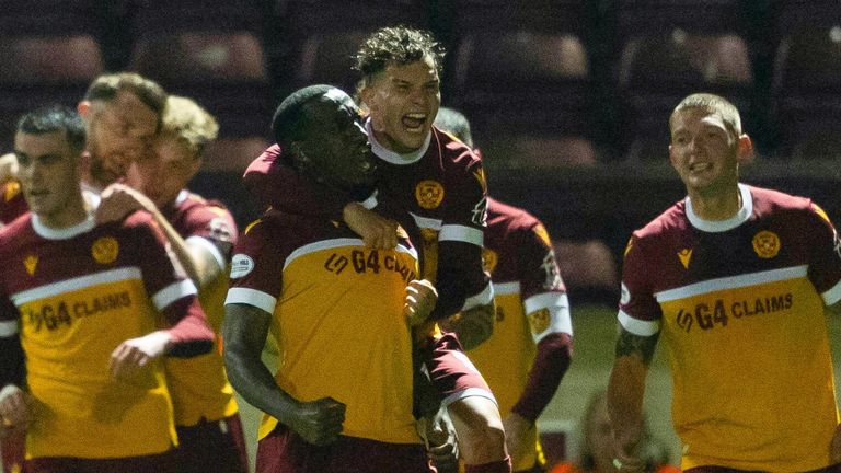 Motherwell's Zach Robinson opened the scoring for the hosts