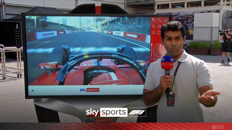 Sky Sports' Karun Chandhok takes a look at Charles Leclerc's pole lap from last year's Azerbaijan Grand Prix.