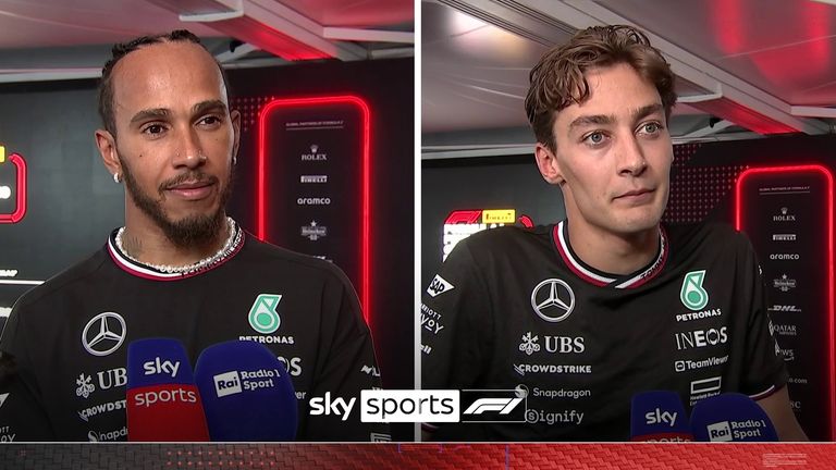 Lewis Hamilton was left frustrated with the performance of his Mercedes after finishing fifth, while Mercedes teammate George Russell admits his first lap error cost him a chance of competing to finish on the podium.