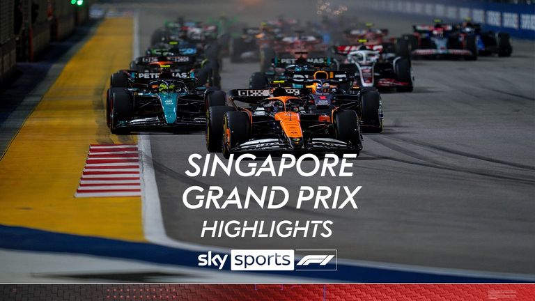 Sorotan balapan dari Grand Prix Singapura.