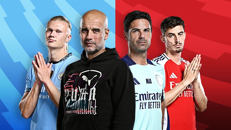 Man City vs Arsenal is live on Sky Sports on Super Sunday; kick-off 4pm