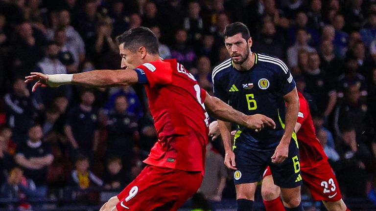 Robert Lewandowski doubled Poland's lead