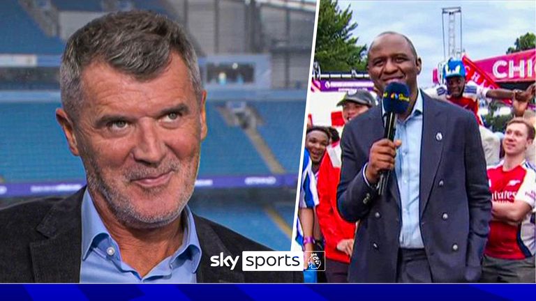 Patrick Vieira and Roy Keane 