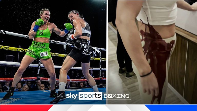 Mikaela Mayer denied being involved in the incident in which paint was thrown at Sandy Ryan as she reflected on her WBO welterweight title win ahead of their clash.