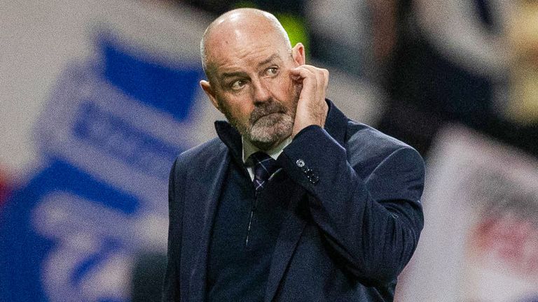 GLASGOW, SZKOCJA – 05 WRZEŚNIA: Trener Szkocji Steve Clarke podczas meczu Ligi Narodów UEFA – League One Group A pomiędzy Szkocją a Polską w Hampden Park, 05 września 2024 r. w Glasgow w Szkocji. (Zdjęcie: Craig Williamson/SNS Collection)