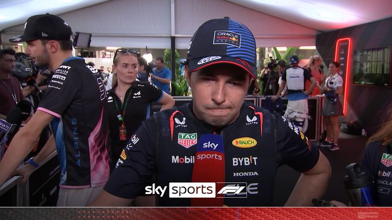 Sergio Perez says he left surprised on what went wrong which saw the Red Bull driver exit Q2 and start the Singapore Grand Prix down in 13th.