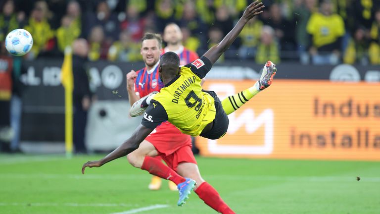 Serhu Gilasi fired an acrobatic strike on Dortmund's debut against Heidenheim