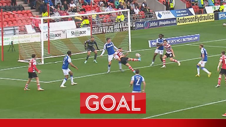 Billy Sharp scores for Doncaster