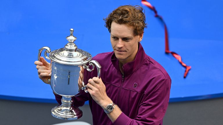 2024 US Open -..Day 14 ** STORY AVAILABLE, CONTACT SUPPLIER** Featuring: Jannik Sinner Where: Queens, New York, United States When: 08 Sep 2024 Credit: Robert Bell/INSTARimages  (Cover Images via AP Images)