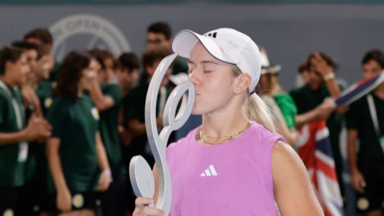 Sonay Kartal beat Slovakia's Rebecca Sramkova in Sunday's final in Tunisia to claim her maiden WTA tour title