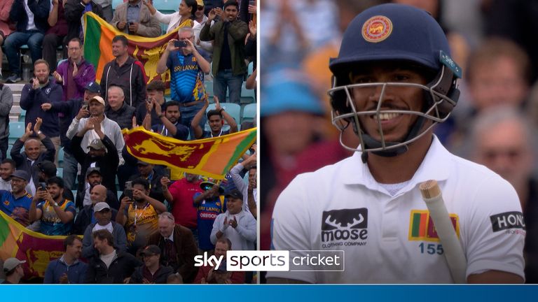 Pathum Nissanka seals the victory for Sri Lanka in Third Test as he hits a boundary to make a personal total of 127 becoming only the fourth time that Sri Lanka have won a test in England. 