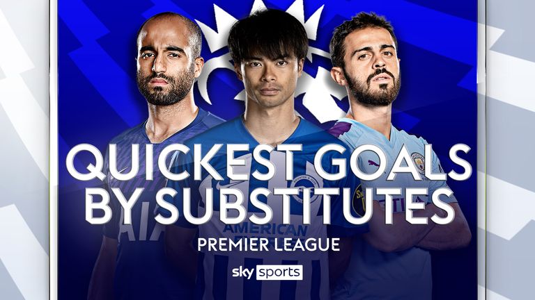 Quickest goals by Premier League substitutes 