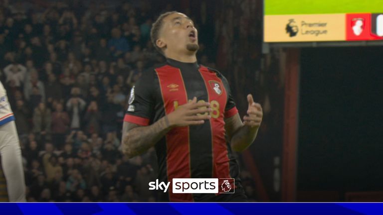 Bournemouth's Tavernier hits the crossbar against Chelsea