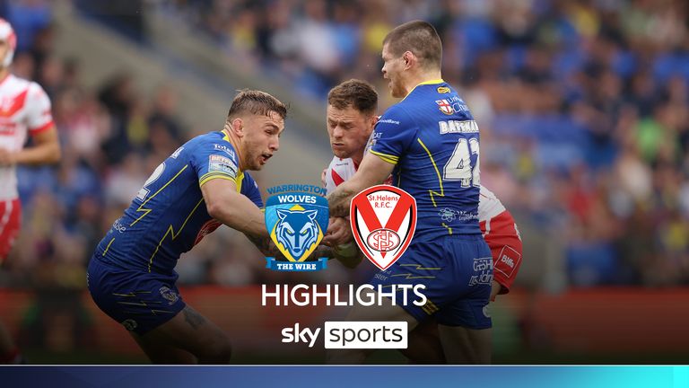 Høydepunkter fra Super League-kampen mellom Warrington Wolves og St Helens. 