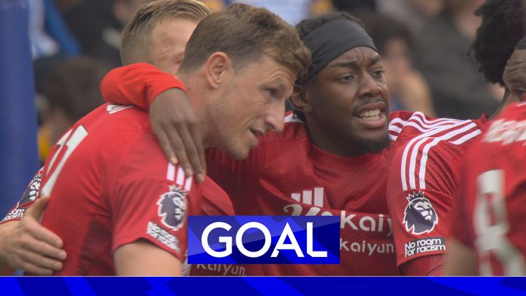 Nottingham Forest's goal against Brighton - Chris Wood