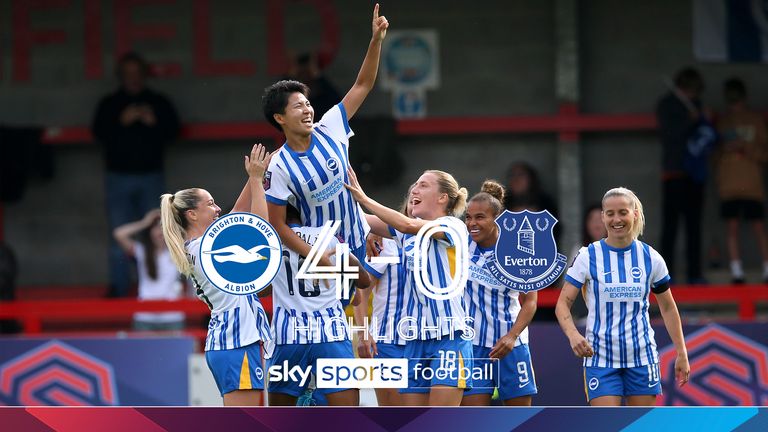 Highlights of the Women's Super League match between Brighton and Everton. 