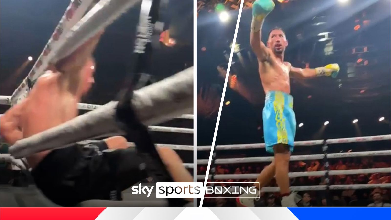 RINGSIDE FOOTAGE: Janibek Alimkhanuly unloads KO punch on Andrei Mikhailovich!