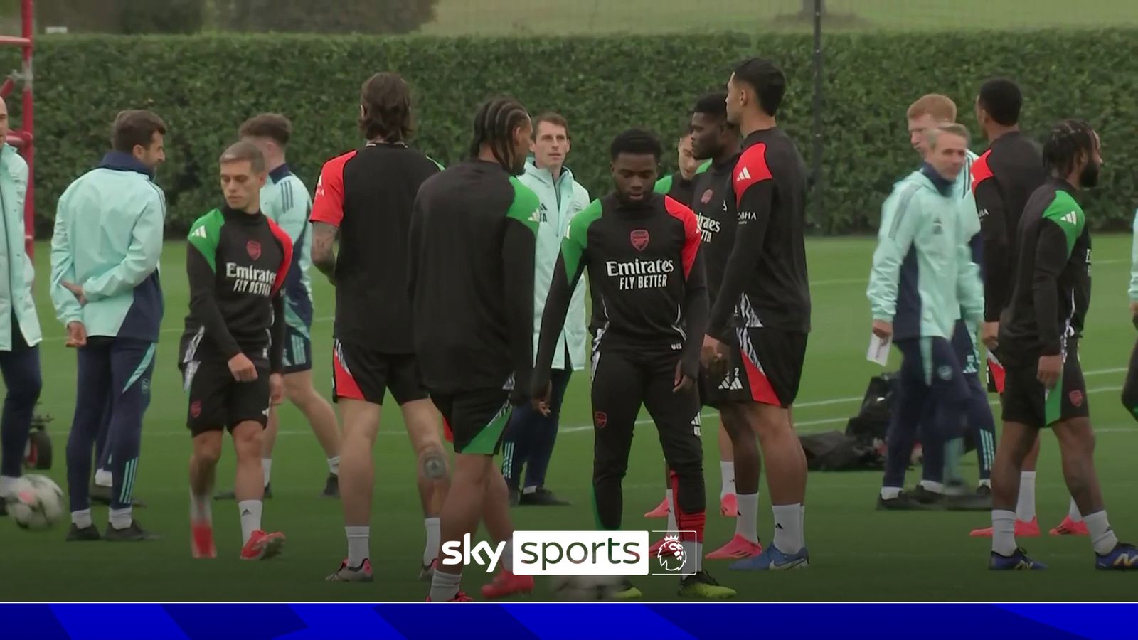 Arsenal v Shakhtar Bukayo Saka not seen in training ahead of