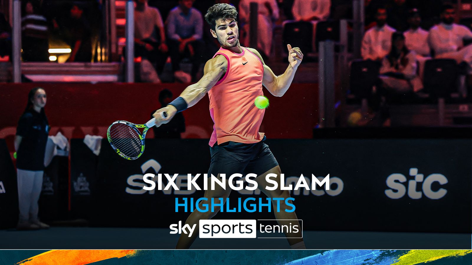 Carlos Alcaraz v Holger Rune Six Kings Slam highlights Tennis News