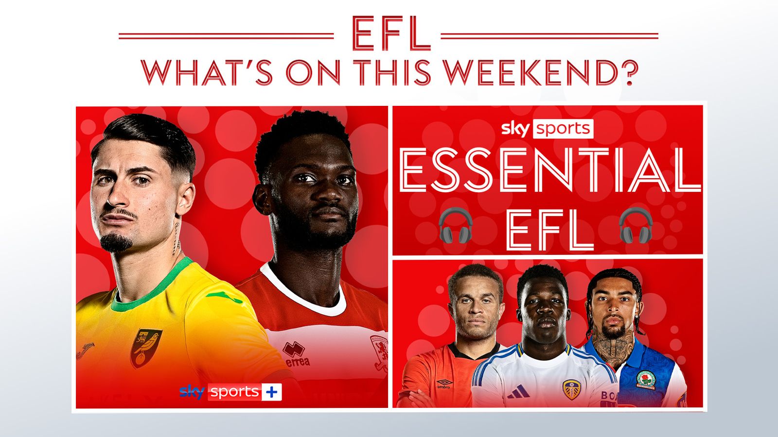 Información esencial de EFL: podcast, exclusivas y qué hay en Sky Sports+ este fin de semana