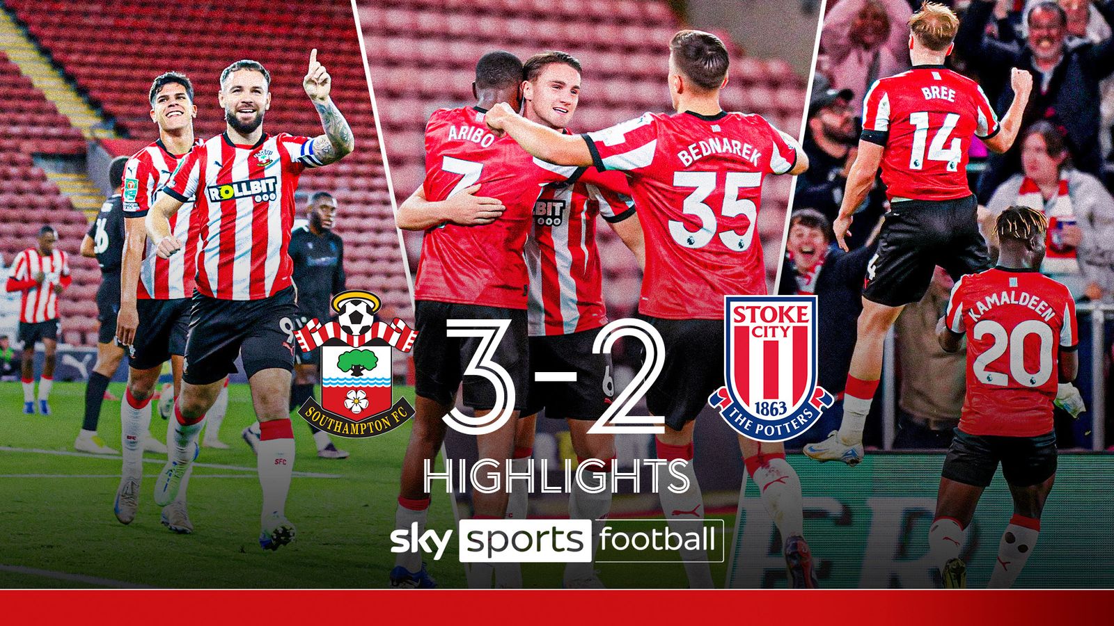 Southampton 32 Stoke James Bree strikes late to send Saints into