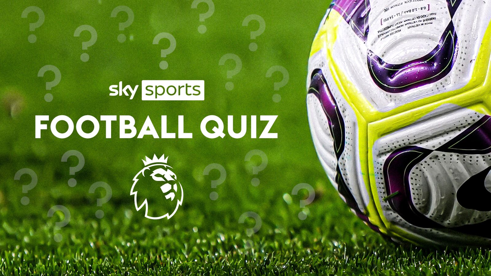 Football quizzes from Sky Sports Premier League trivia plus weekly