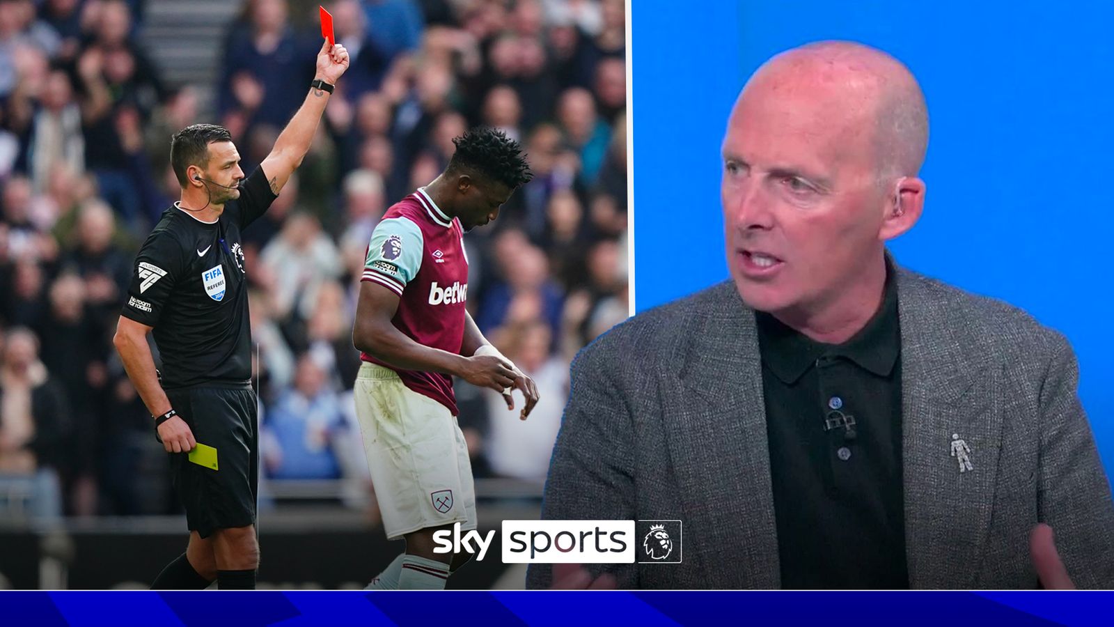 Tottenham vs West Ham: Mike Dean predice más acción mientras Mohammed Kudus ve rojo