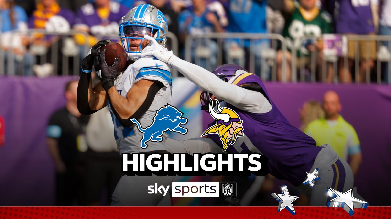 Detroit Lions at Minnesota Vikings 2024 Week Seven NFL highlights