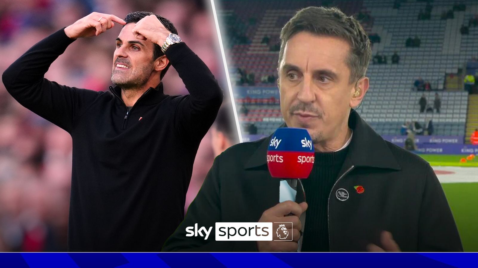 Gary Neville calls on Arsenal to 'shock us' against Liverpool as injury-hit squad bid to stay in title race