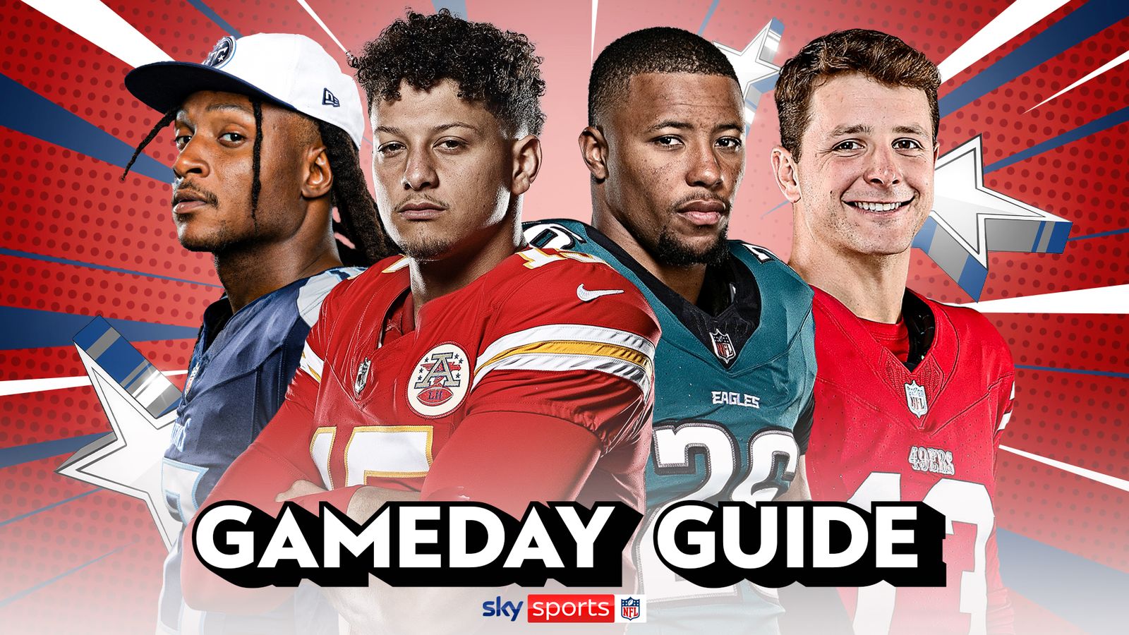 NFL gameday guide: Patrick Mahomes’ new weapon, Brock Purdy vs Dak Prescott, Daniel Jones pressure and Caleb Williams’ rise | NFL News